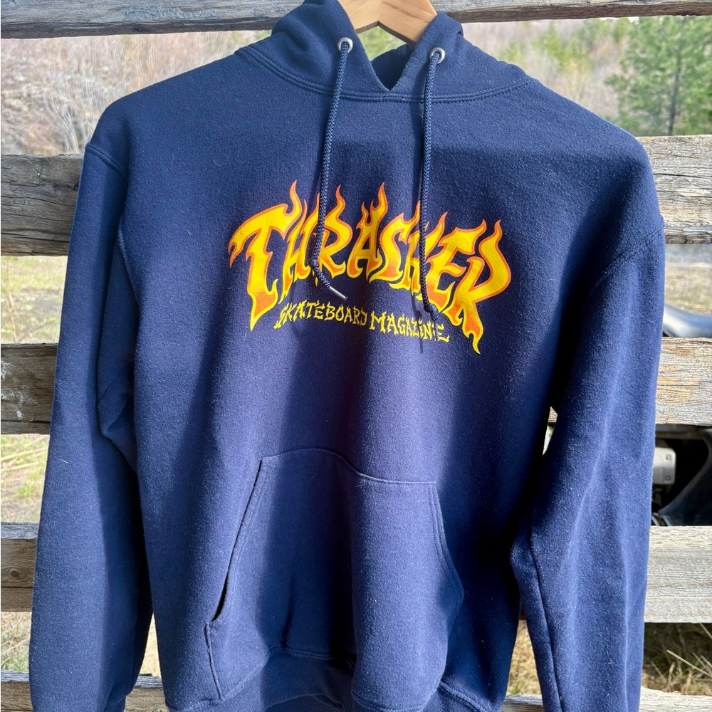 Thrasher Navy Hoodie